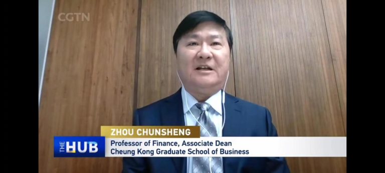 CKGSB Professor Zhou Chunsheng interviewed by CGTN on China's private businesses